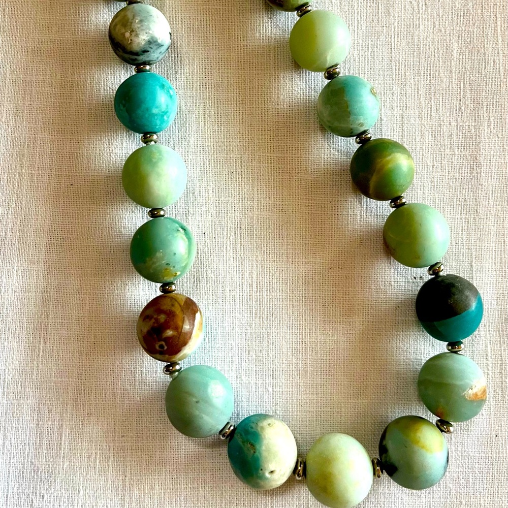 Stone Necklace by Lucas Lameth with Gift Box or bag